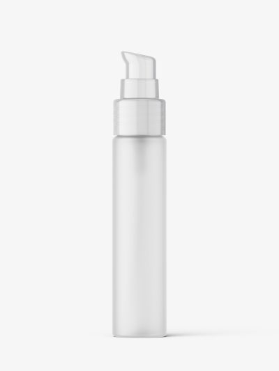Small airless bottle mockup / frosted