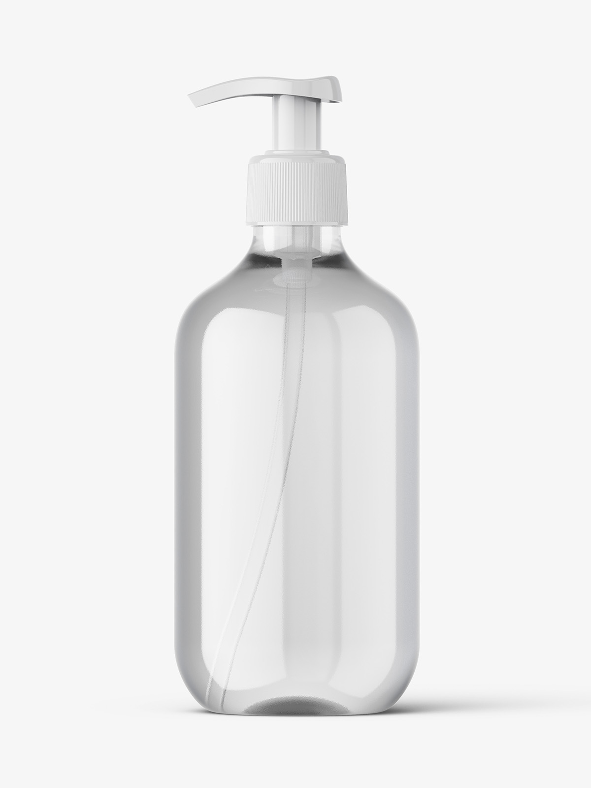 Clear pump bottle mockup - Smarty Mockups