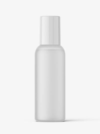Small cosmetic bottle mockup / frosted