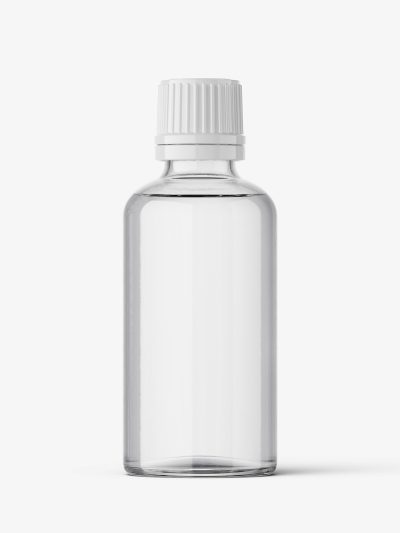Clear bottle mockup 50 ml