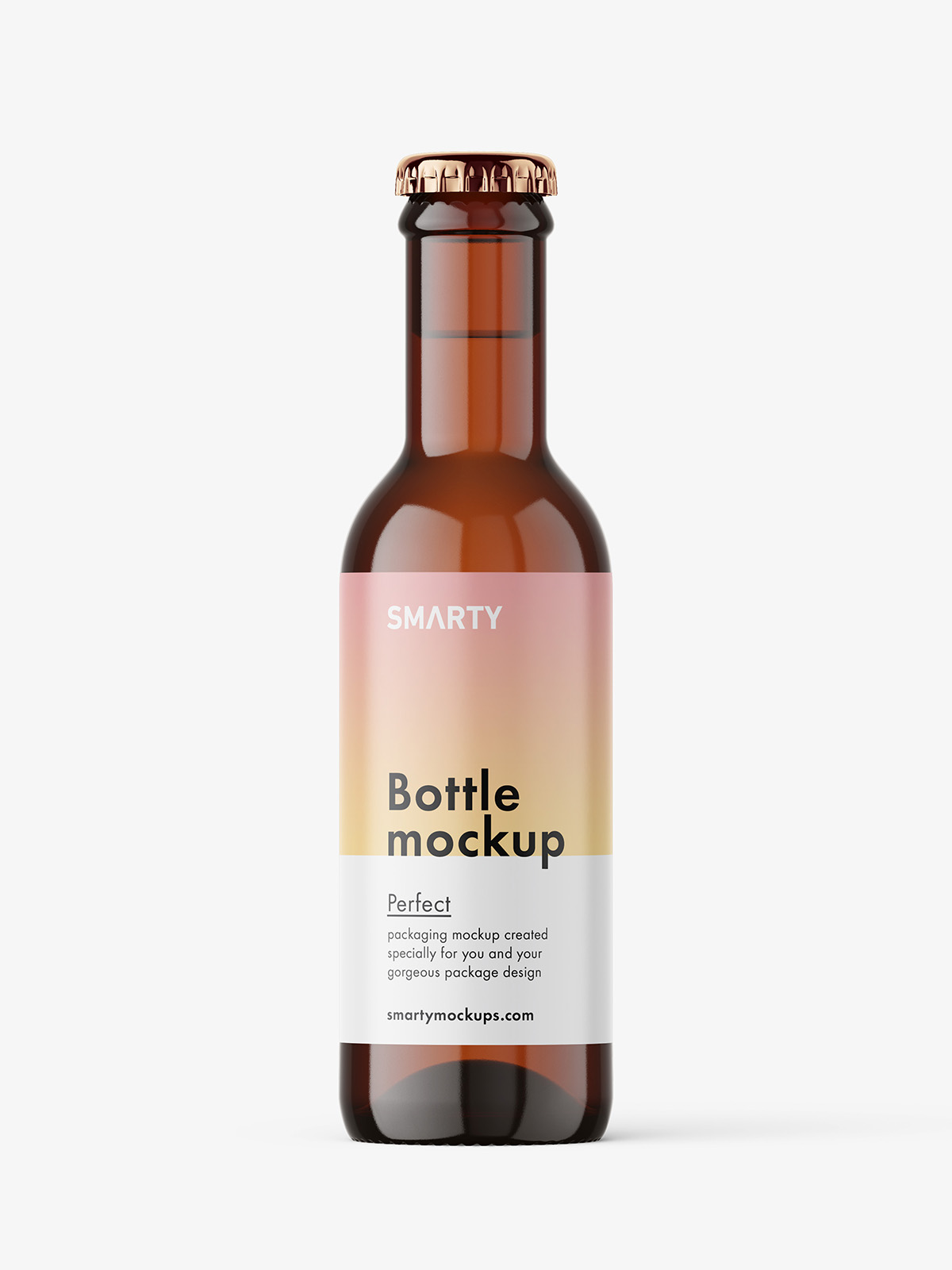 Download Amber glass bottle mockup - Smarty Mockups