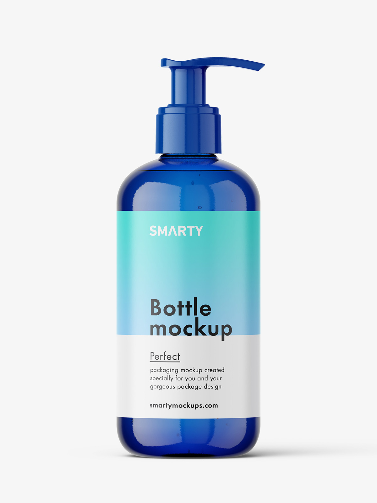 Download Blue pump bottle mockup - Smarty Mockups
