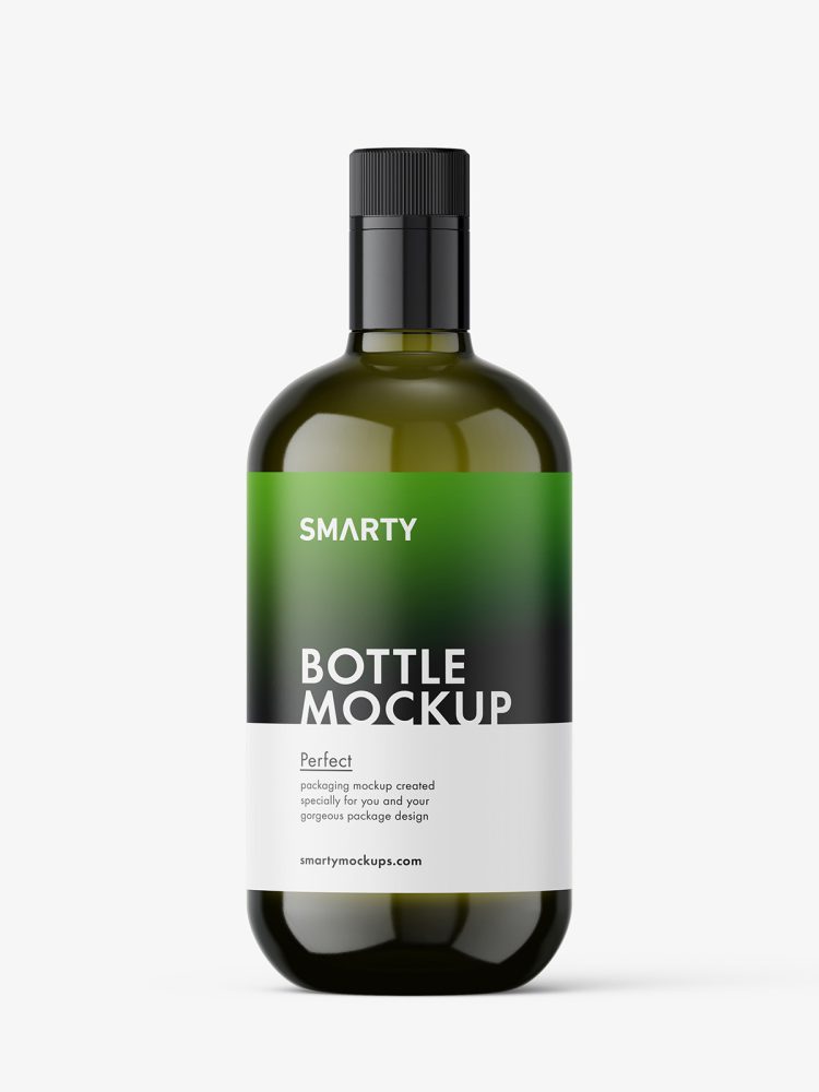 Olive bottle mockup