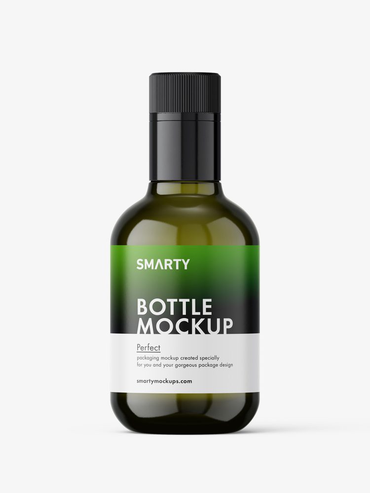 Olive bottle mockup