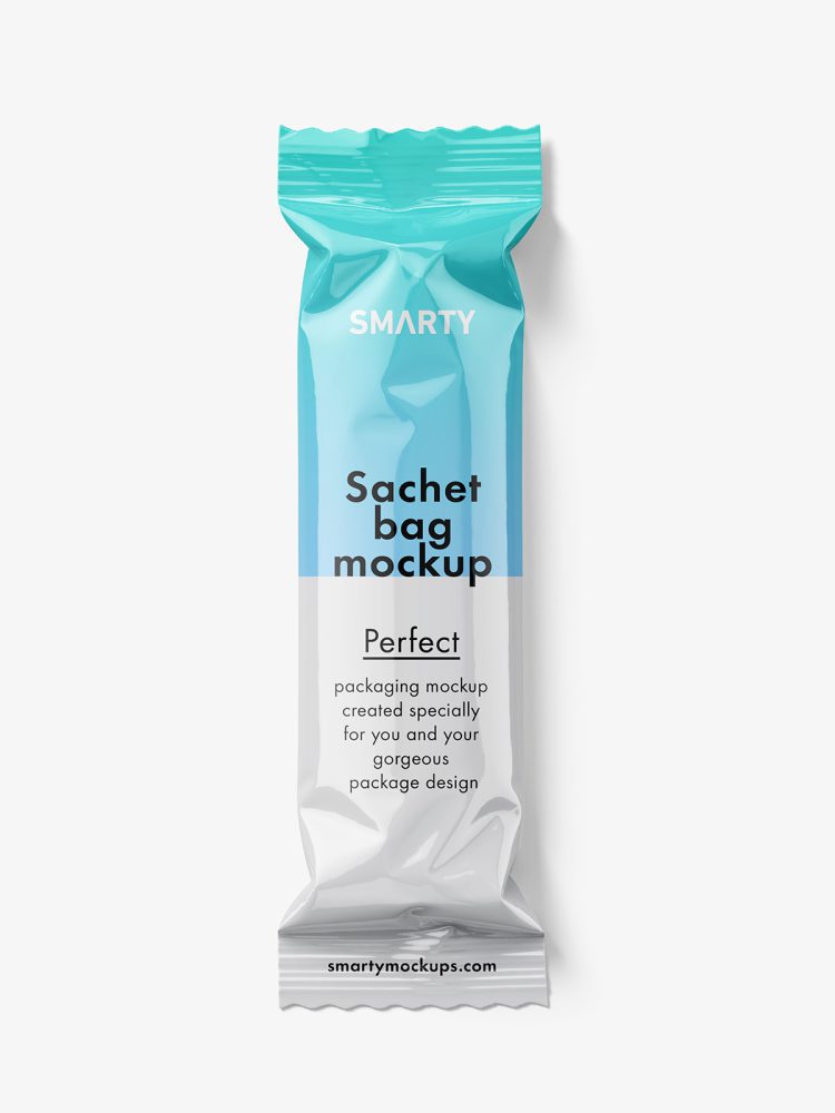Small paper bag mockup / glossy