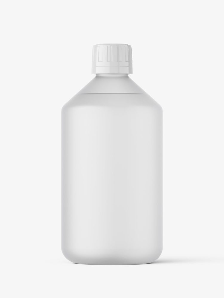 Universal bottle mockup / frosted