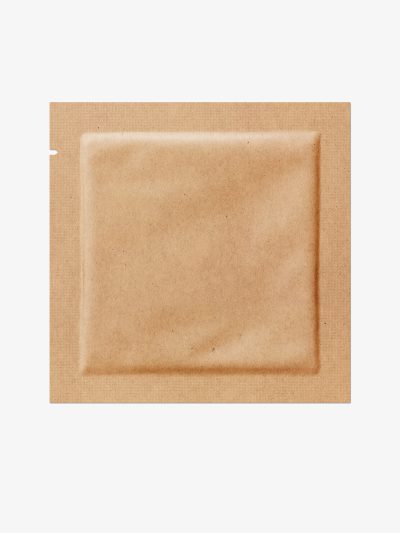 Kraft paper square sachet mockup