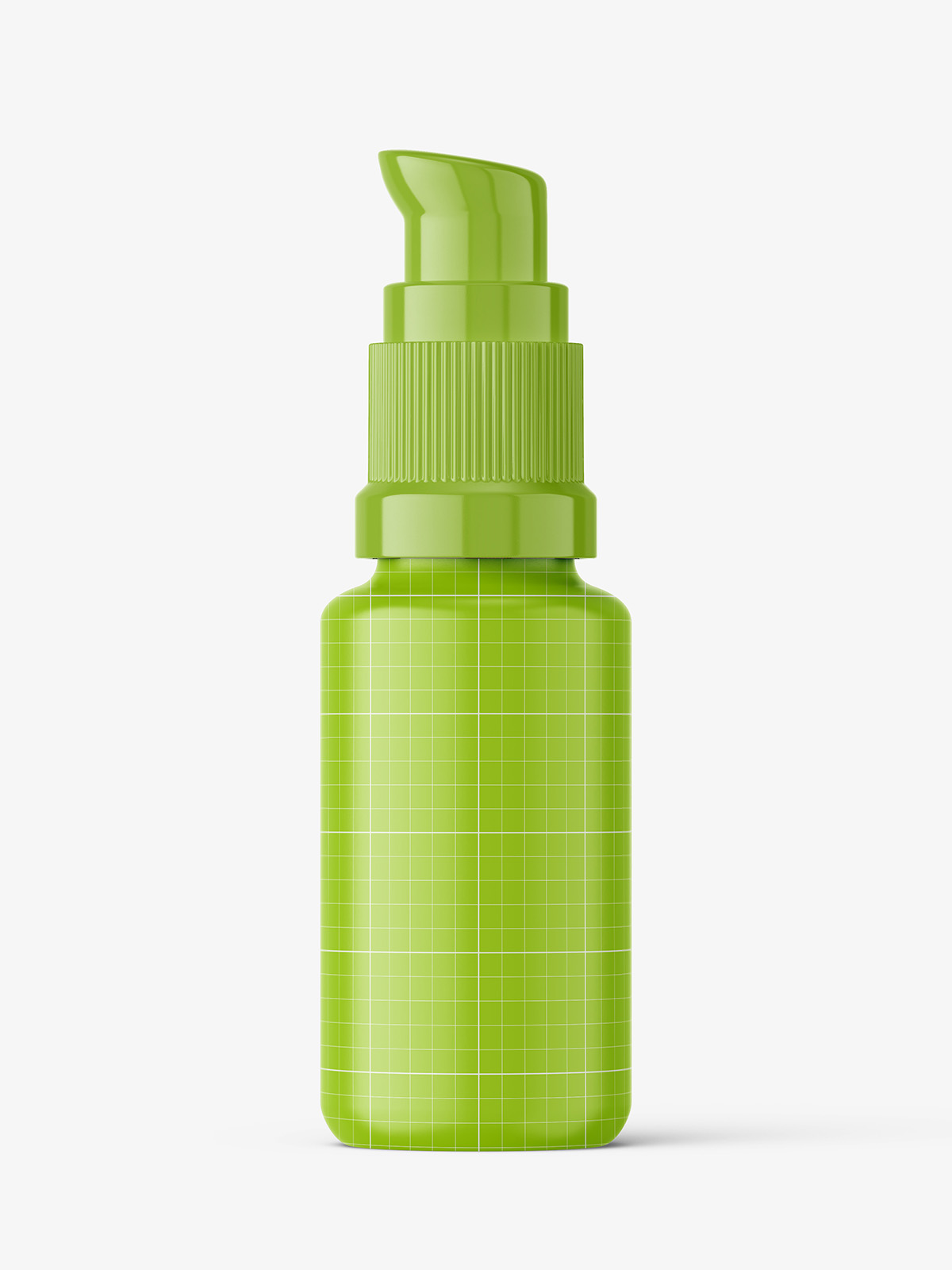 Download Amber bottle with push pump mockup / 10 ml - Smarty Mockups