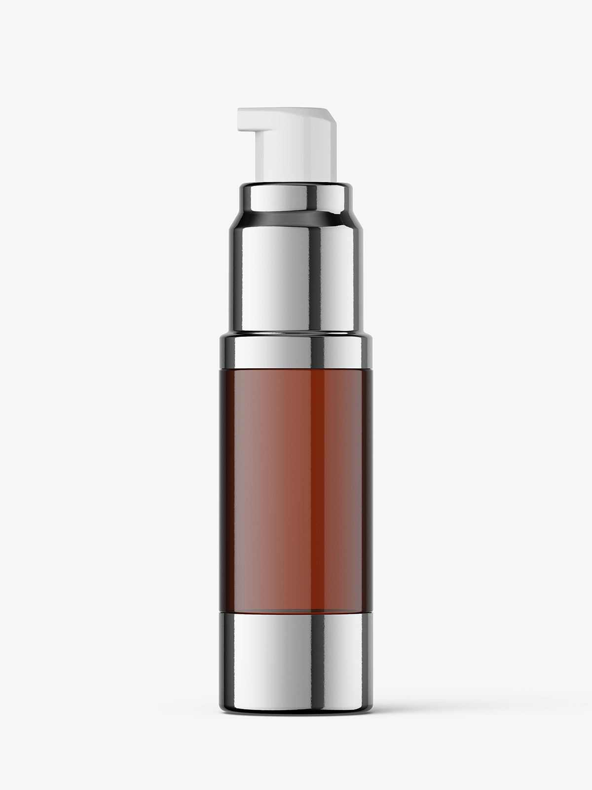 Download Airless bottle mockup / amber glass / 15 ml - Smarty Mockups