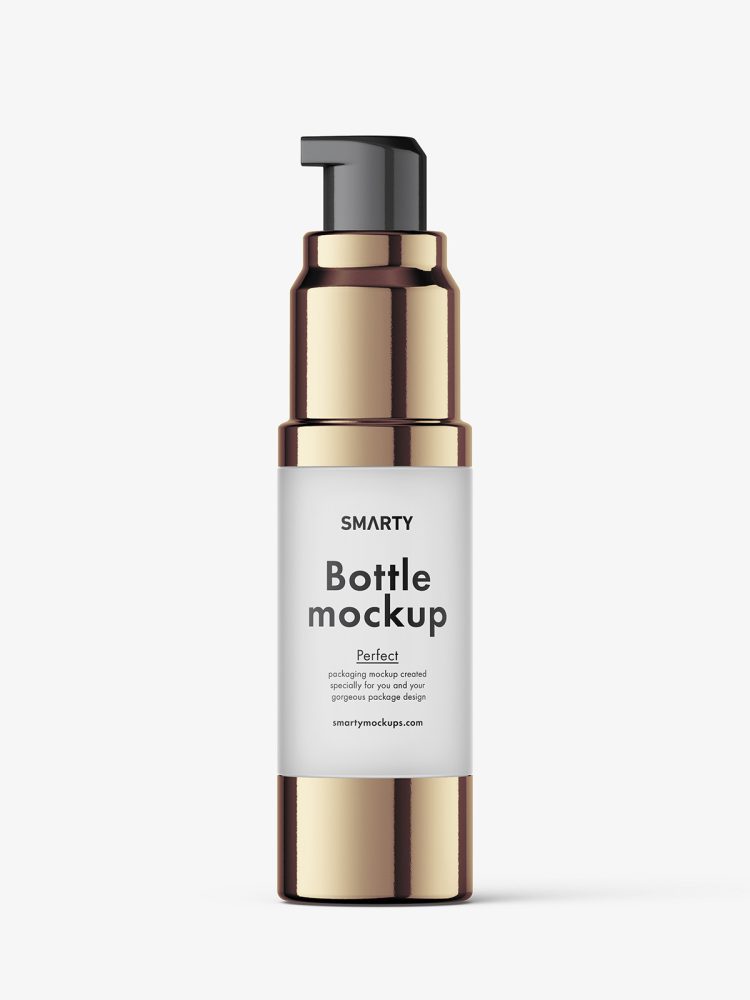 Airless bottle mockup / frosted glass / 30 ml