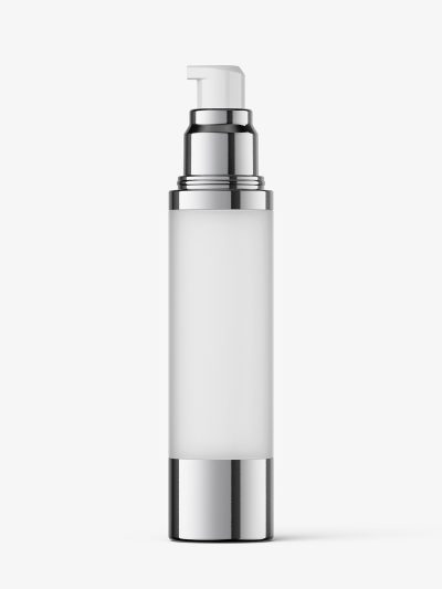 Airless bottle mockup / frosted / 50 ml