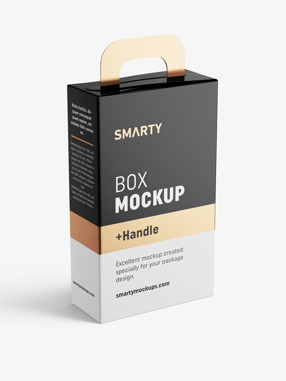 Download Box with handle mockup - Smarty Mockups
