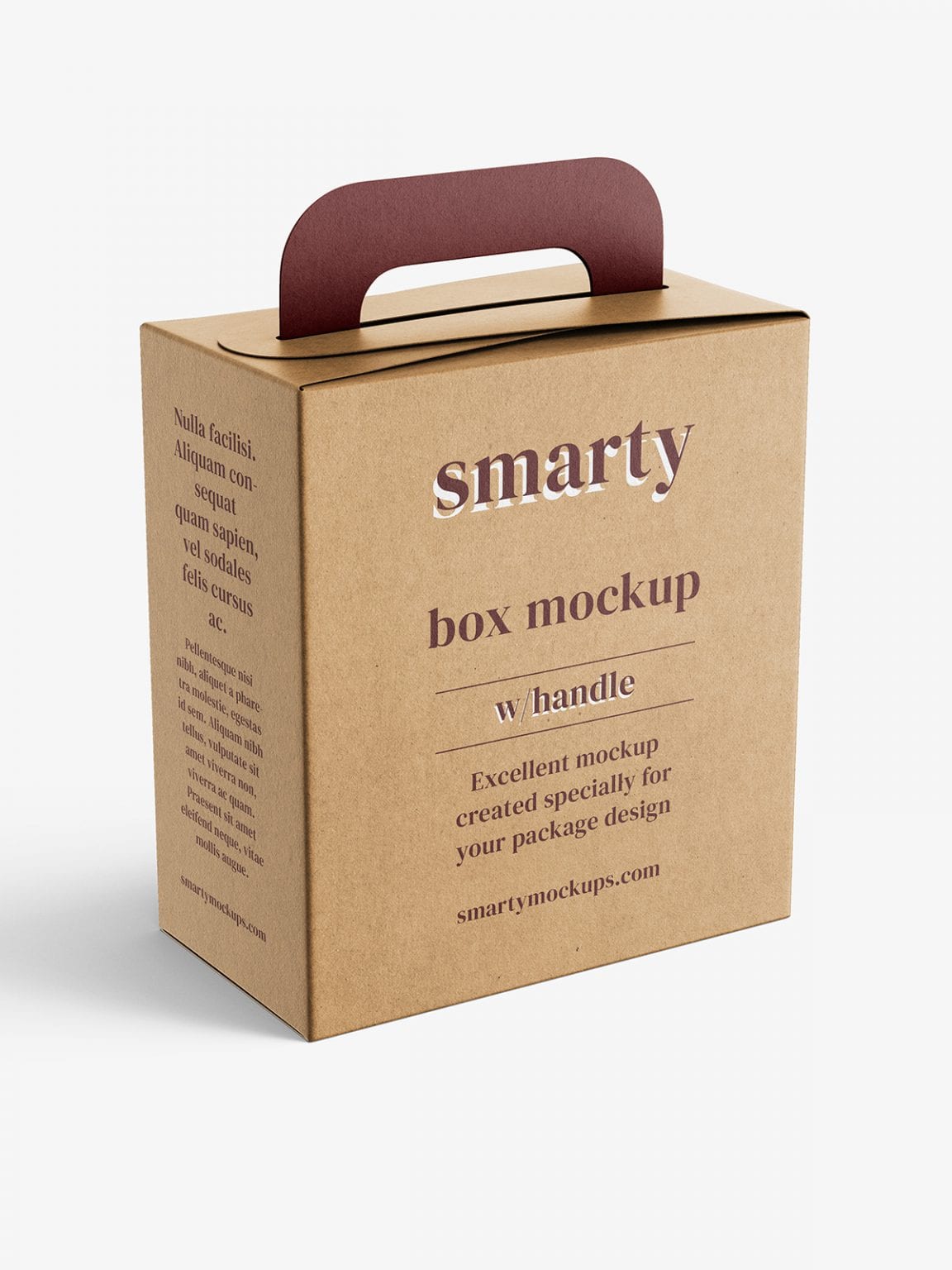 Box with handle mockup - Smarty Mockups