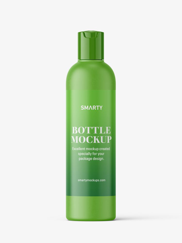 Cosmetic bottle with disctop / matt