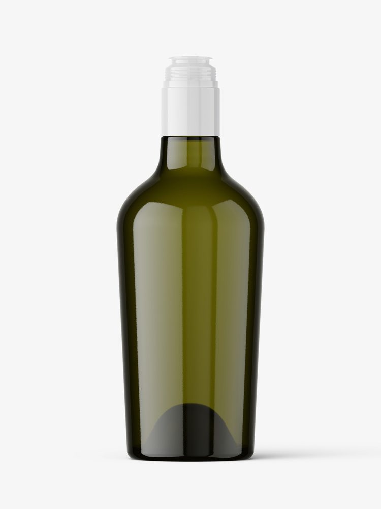 Olive oil bottle mockup / 500 ml