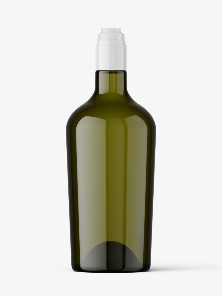 Olive oil bottle mockup / 750 ml