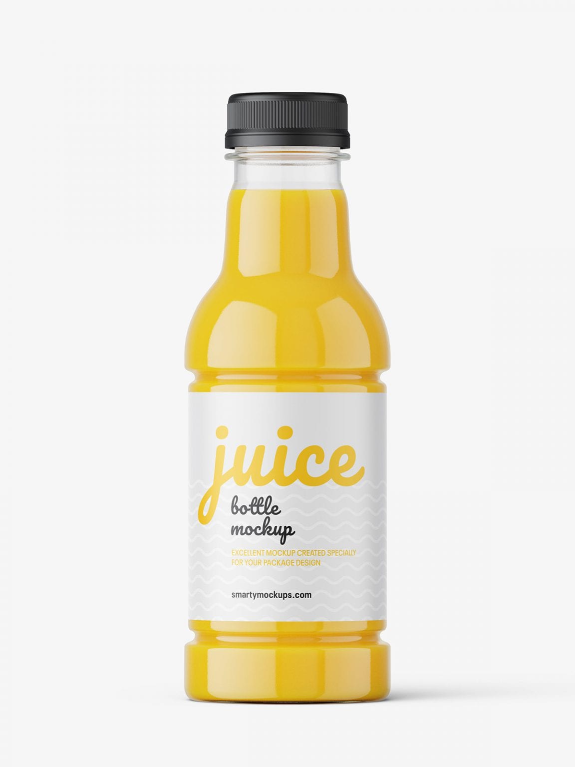 Orange juice bottle mockup - Smarty Mockups