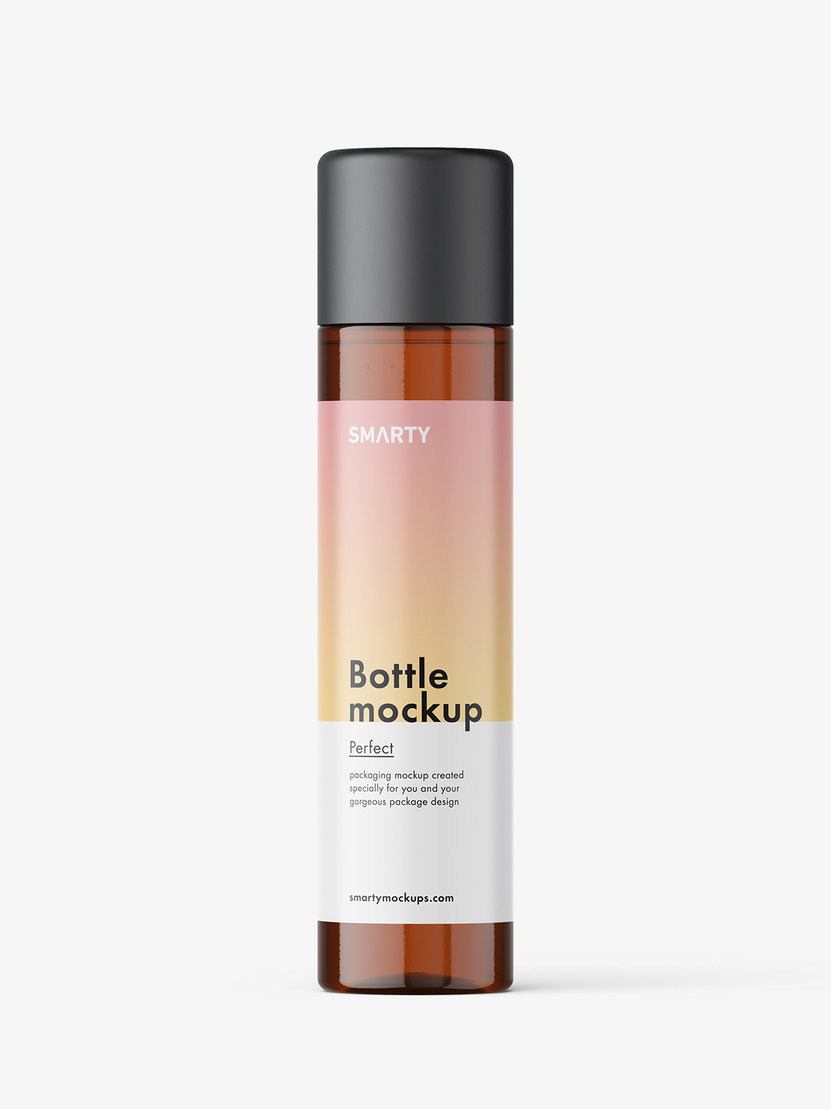 Foam bottle mockup / Amber - Smarty Mockups