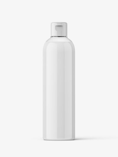 Cosmetic bottle with flip top / cream
