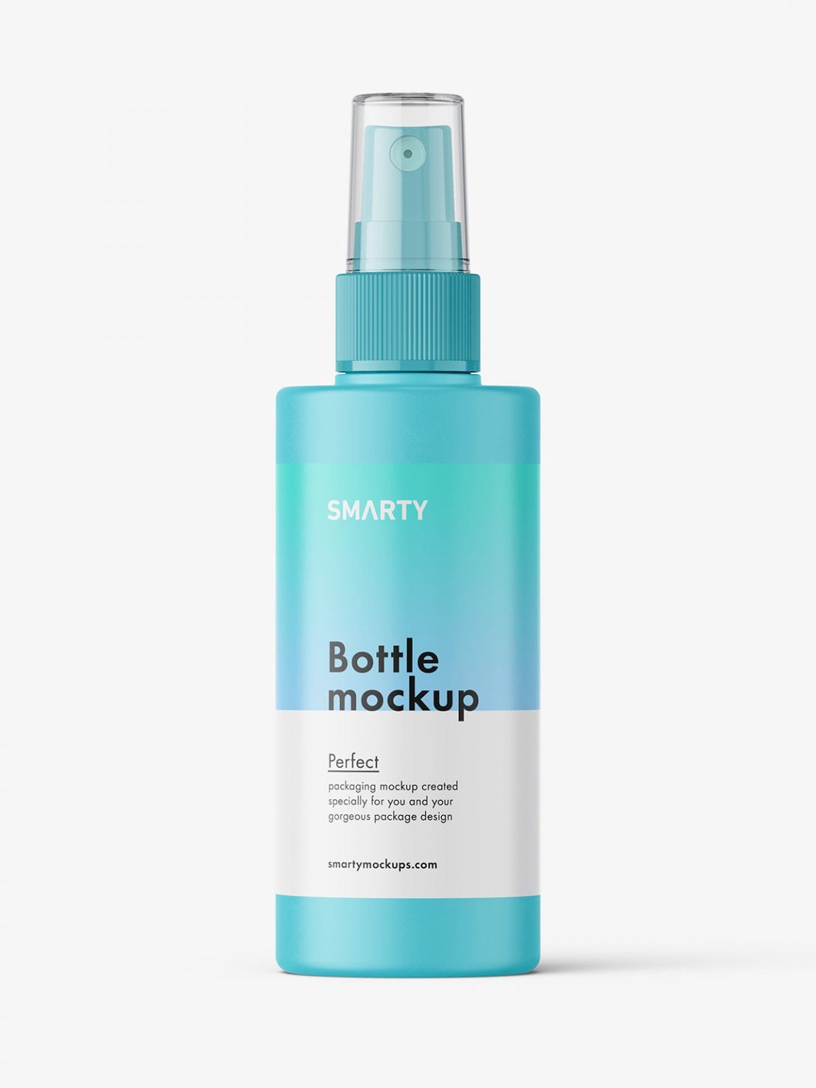 Download Simple bottle with mist spray mockup / matt - Smarty Mockups