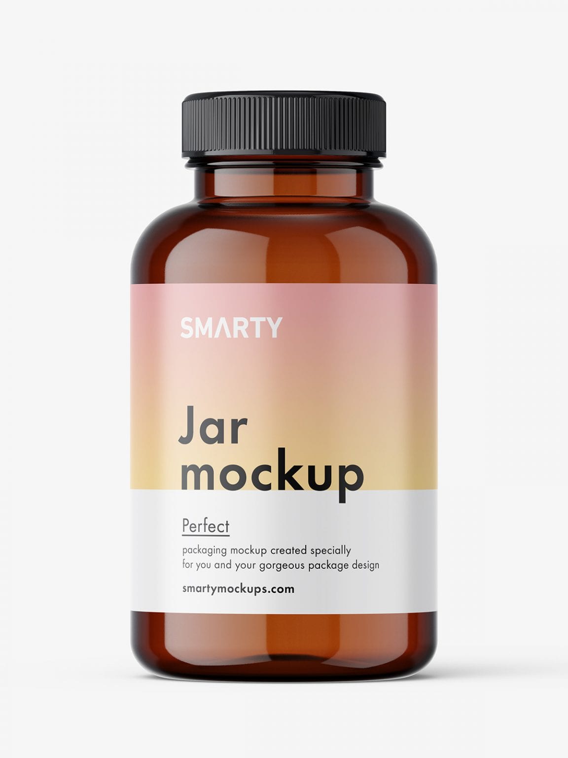 Empty Amber Jar Mockup Smarty Mockups