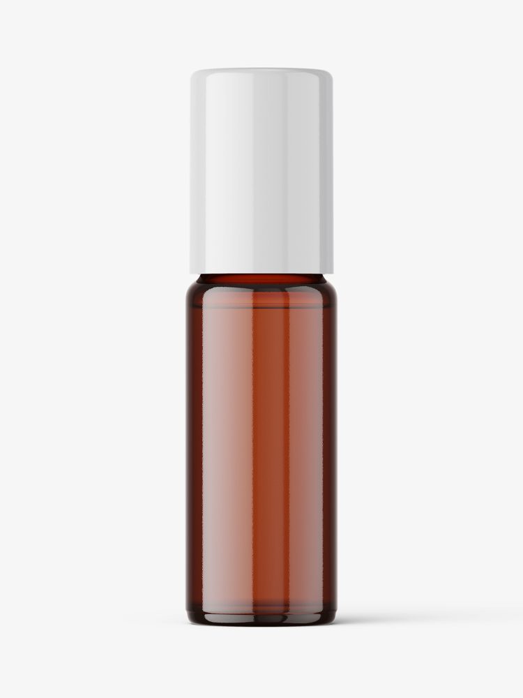 Small bottle mockup / amber