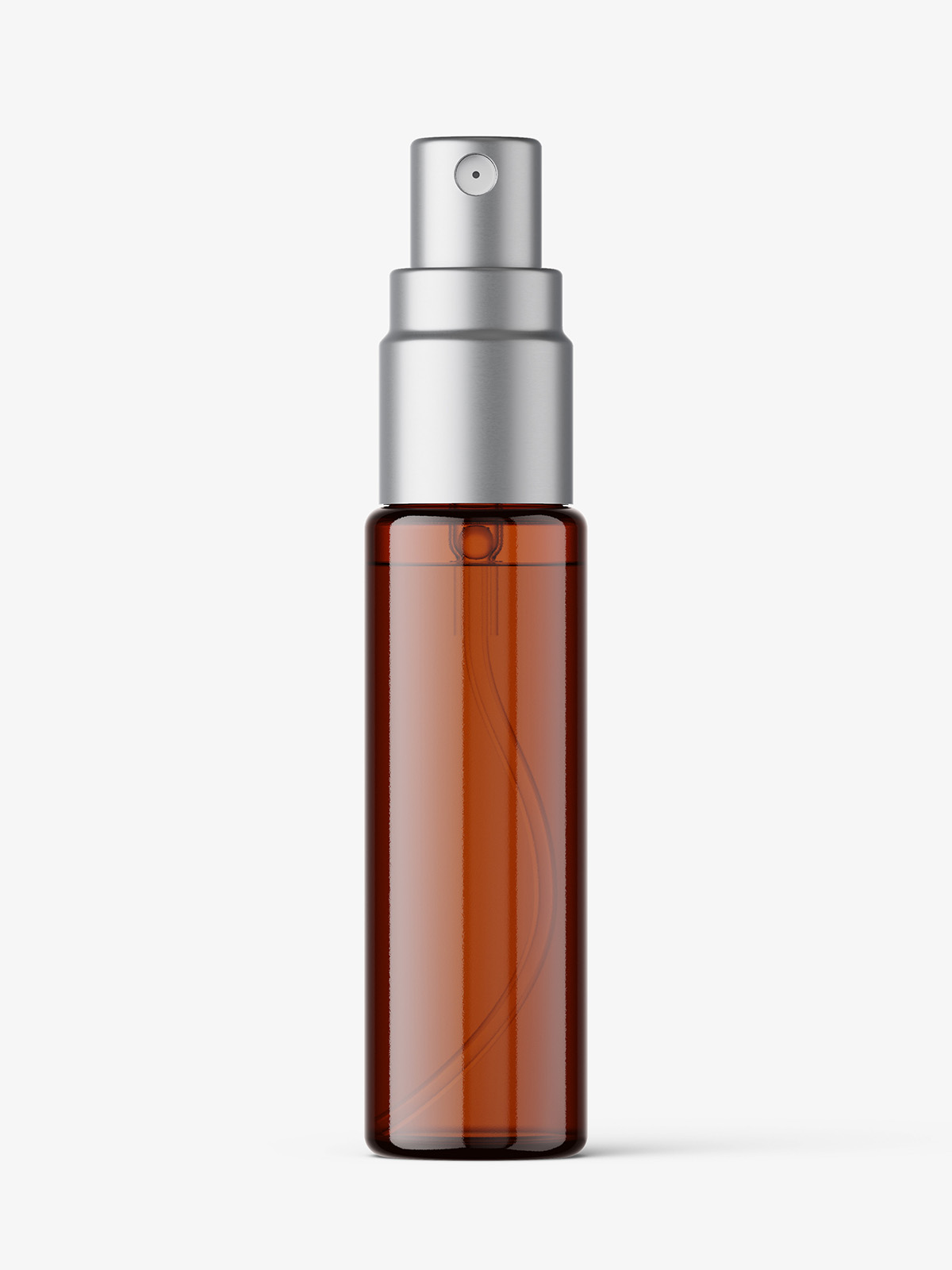 Download Amber Spray Bottle Mockup With Metallic Cap Smarty Mockups