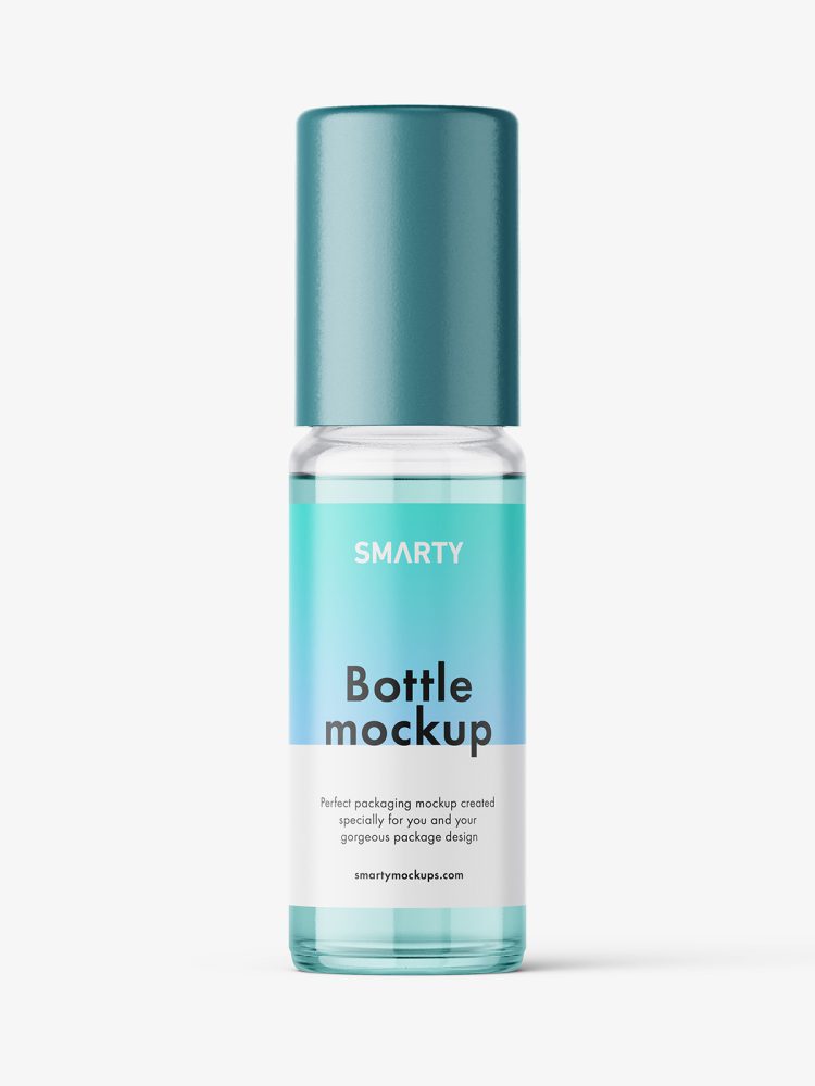 Small bottle mockup / clear