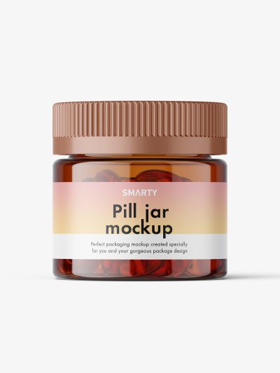 Download Herbal fish oil capsules jar mockup - Smarty Mockups