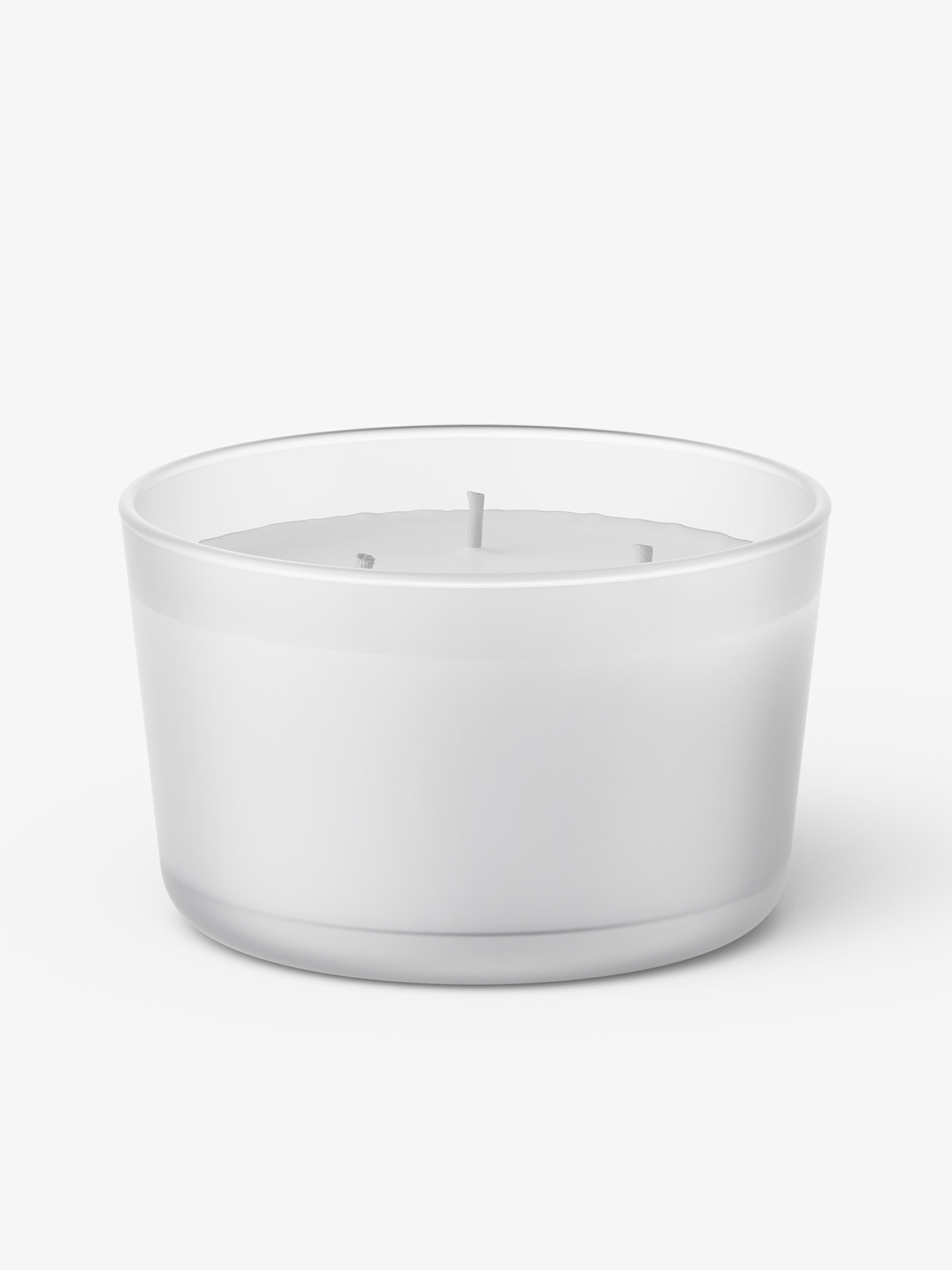 Glass candle mockup / frosted - Smarty Mockups