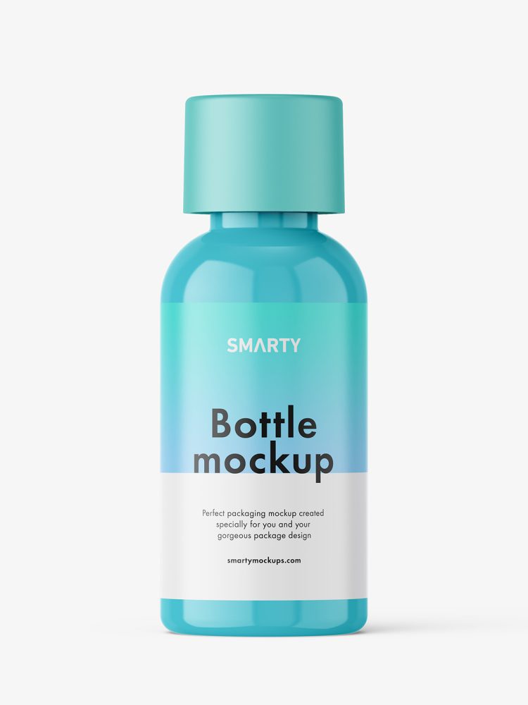 Universal bottle mockup / glossy