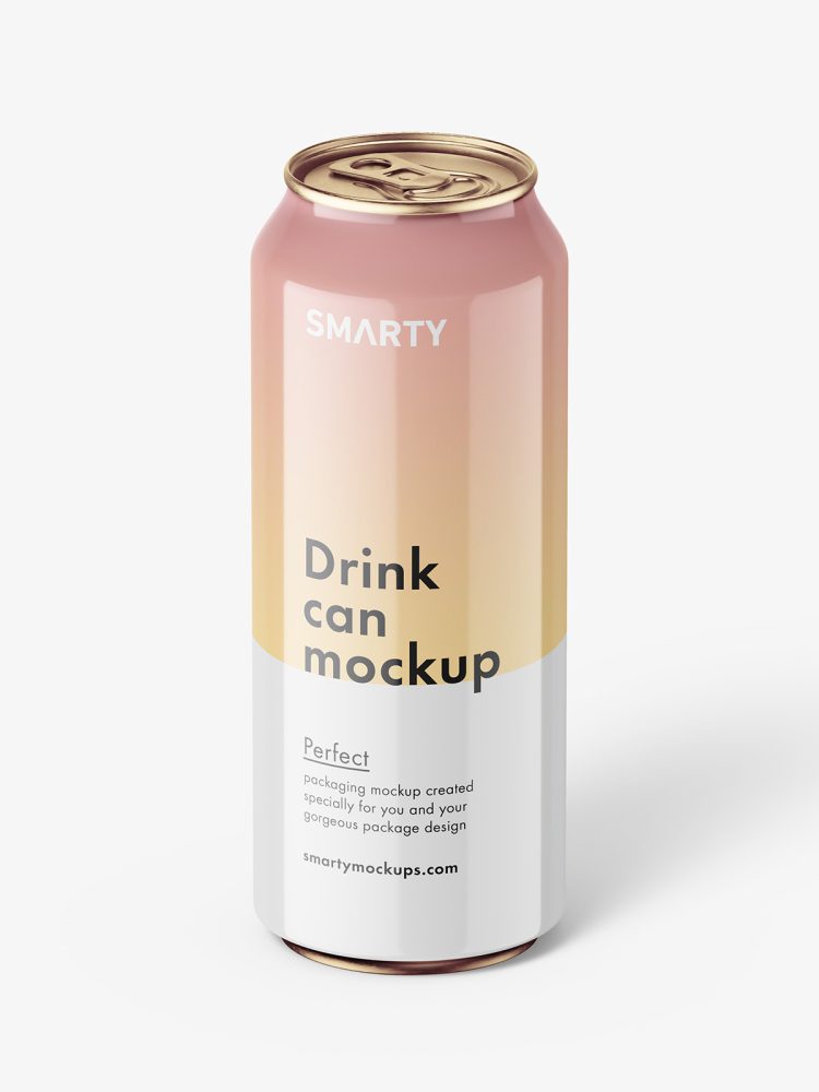 Drink can mockup / glossy