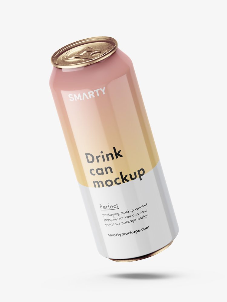 Drink can mockup / glossy