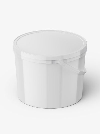 Glossy container mockup