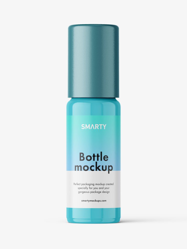 Small bottle mockup / glossy