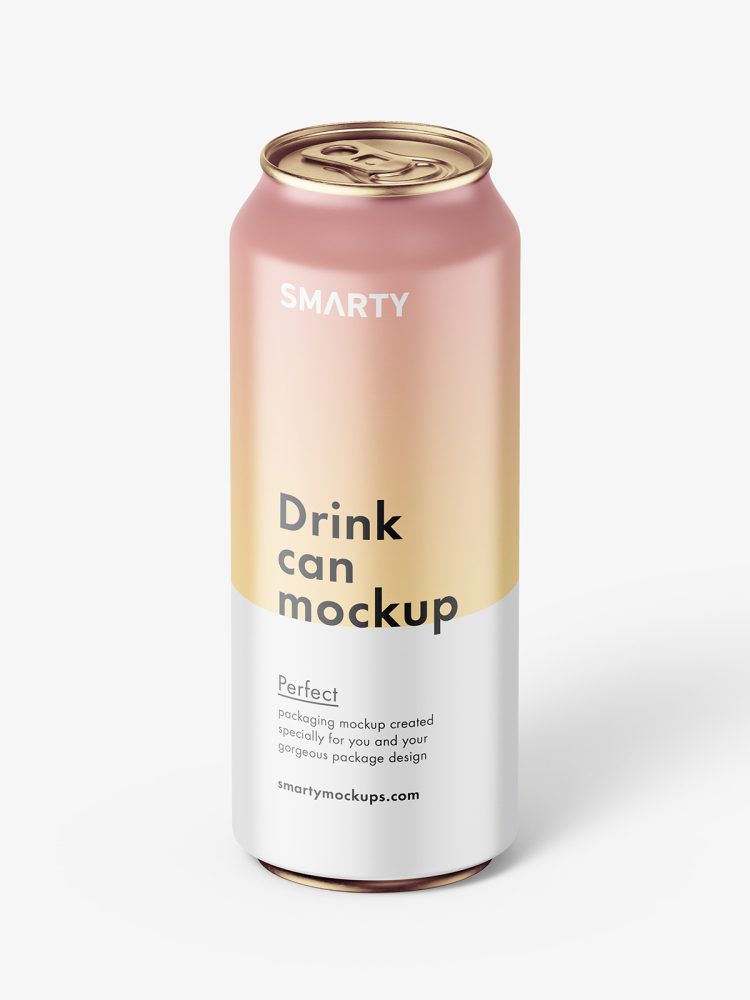 Drink can mockup / matt