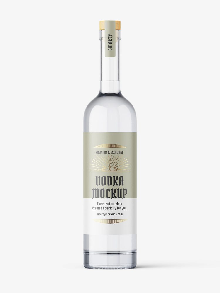Vodka bottle mockup