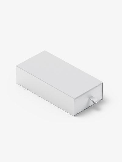 Box with puller mockup / 80x160x40 mm