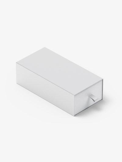 Box with puller mockup / 80x160x50 mm