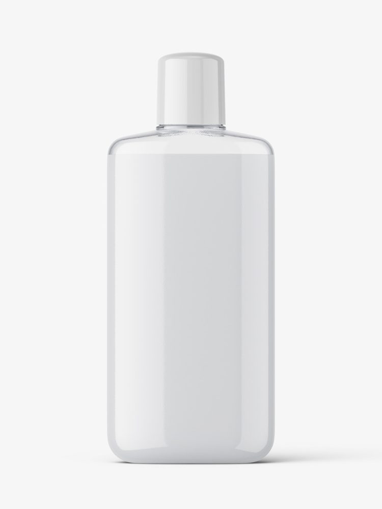 Cream bottle with rounded screwcap mockup