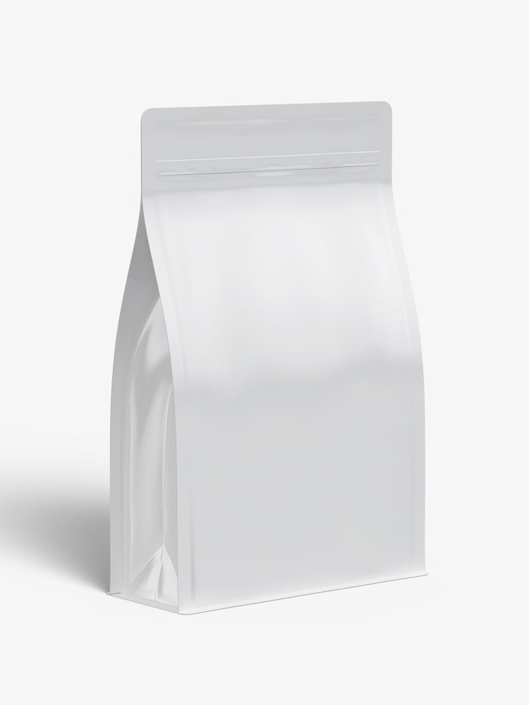 Glossy stand pouch mockup