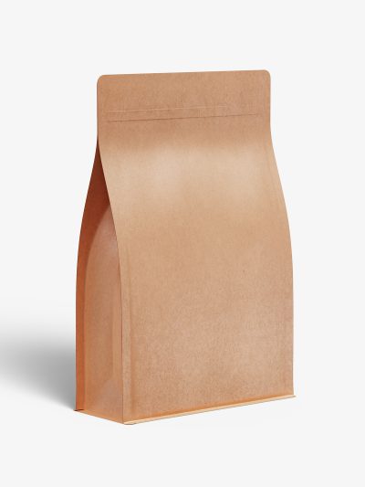 Kraft paper stand pouch mockup