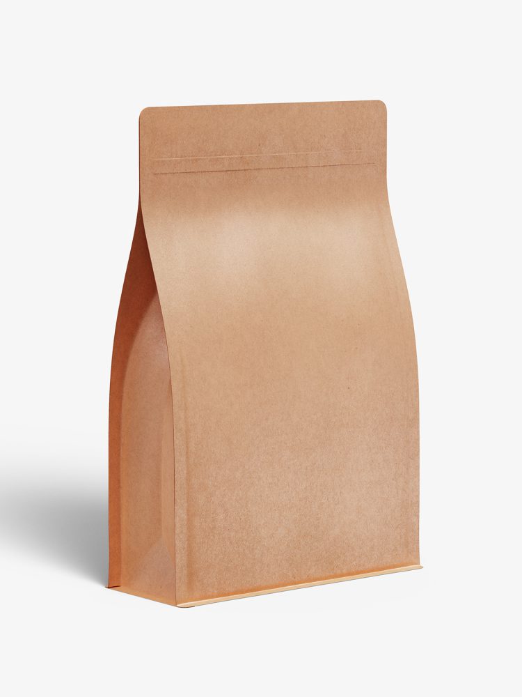 Kraft paper stand pouch mockup