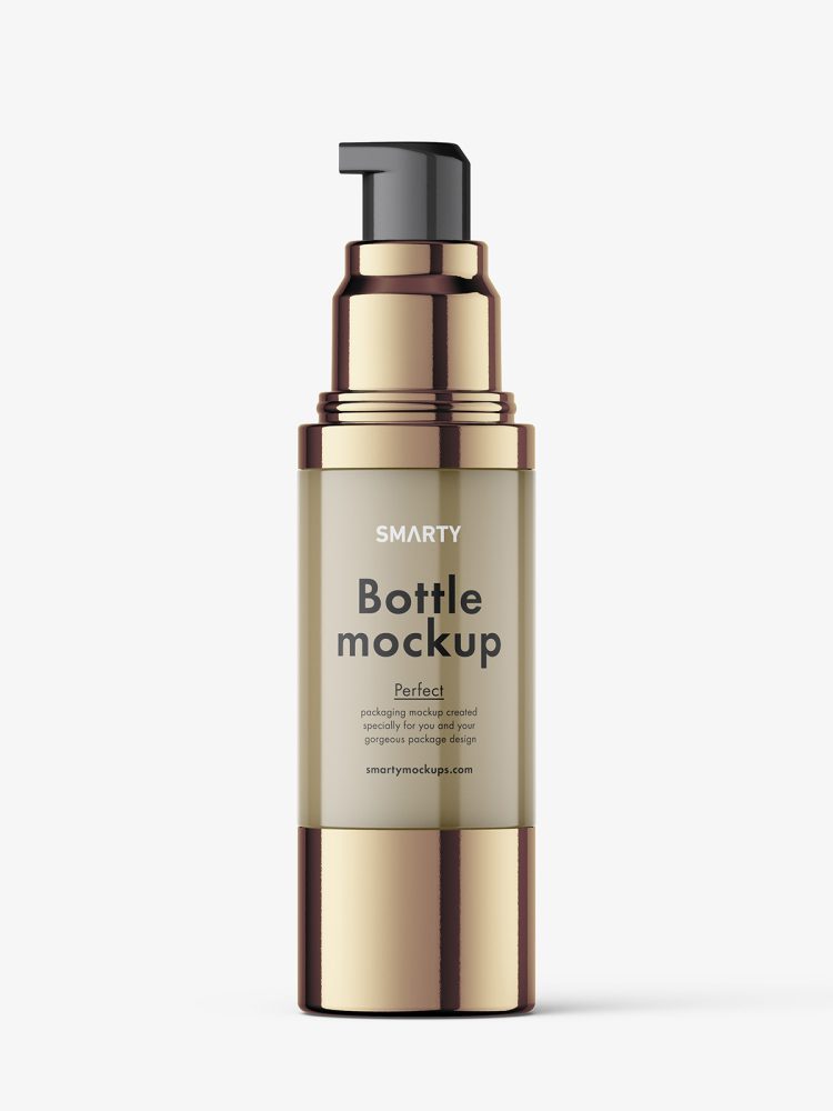 Airless bottle mockup / glossy / 30 ml