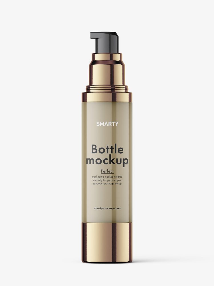 Airless bottle mockup / glossy / 50 ml