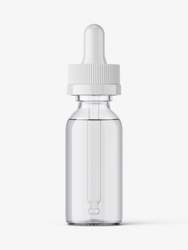 Childsafe dropper bottle mockup / clear