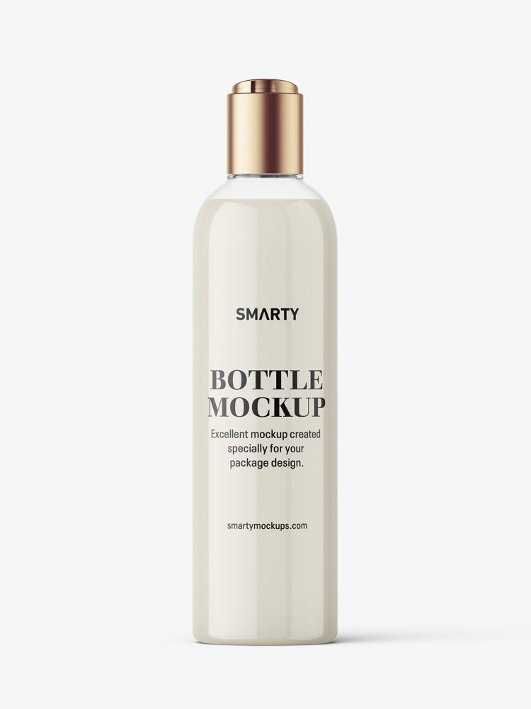 Cosmetic bottle with disctop / cream