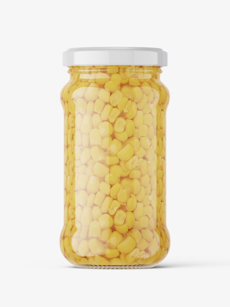 Corn jar mockup