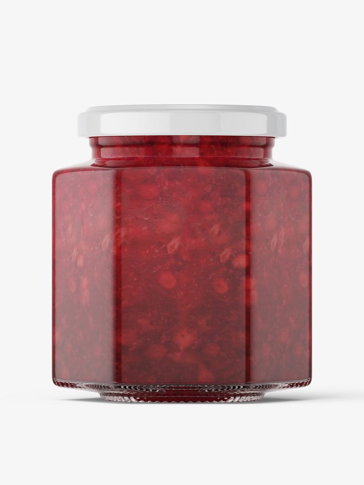 Cranberries jar mockup