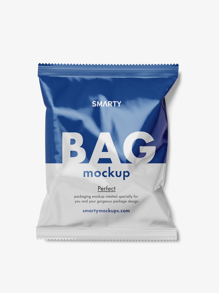 Universal glossy bag mockup